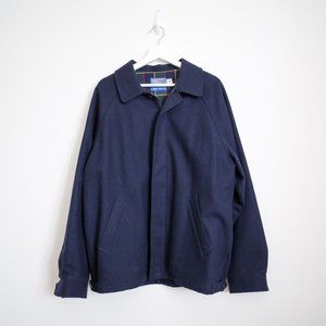 Pendleton Vintage Mens Navy 100% Virgin Wool Jacket Size Large